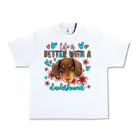 White life is better with a dachshund Urban Heavy Tee - Jasminsmagicworld