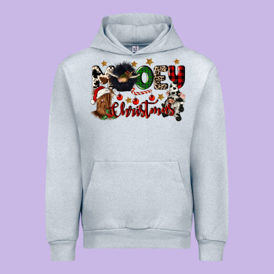 Mooey Christmas Urban Hoodie Designed By Cowgirlartshop