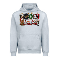 Heather Grey mooey christmas Urban Hoodie - CowGirlArtShop