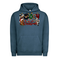 Pigment Midnight Navy mooey christmas Urban Hoodie - CowGirlArtShop