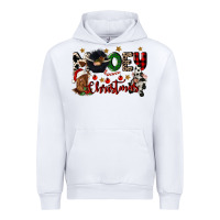 White mooey christmas Urban Hoodie - CowGirlArtShop