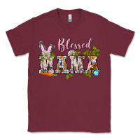 Burgundy blessed mama easter Classic Tee - BarkalooDesign