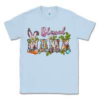 Dusty Blue blessed mama easter Classic Tee - BarkalooDesign