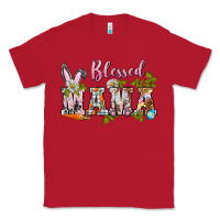 Red blessed mama easter Classic Tee - BarkalooDesign