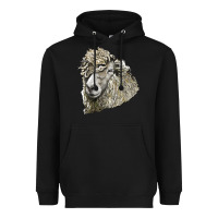 Black lincoln sheep head Heavyweight Hoodie - LillyAllenDesigns