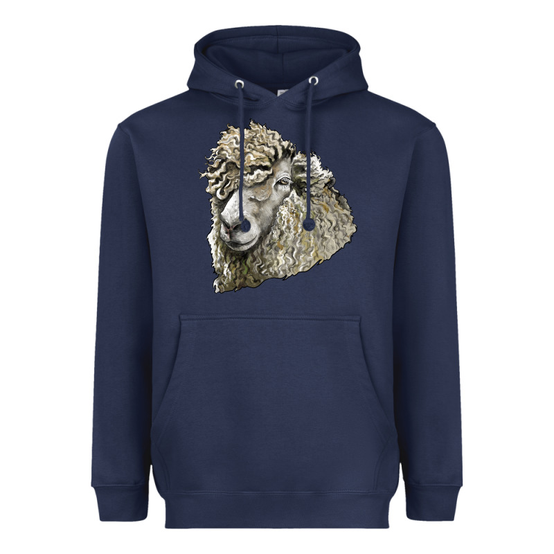 Lincoln Sheep Head Heavyweight Hoodie by LillyAllenDesigns | Teevron