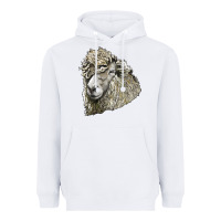 White lincoln sheep head Heavyweight Hoodie - LillyAllenDesigns