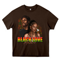 Chocolate Brown afro black love matters Heavy Core Tee - texasbilliewilder