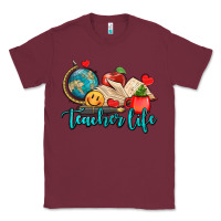 Burgundy teacher life Classic Tee - AdoDesignShop