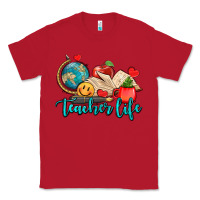 Red teacher life Classic Tee - AdoDesignShop