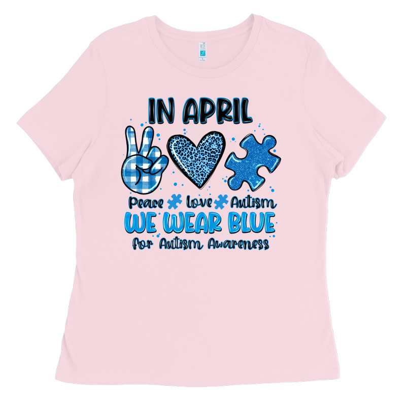 In April We Wear Blue Ladies Tee by JahusDesignShop | Teevron