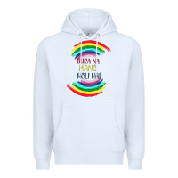 White BURA NA MANO HOLI HAI Premium Hoodie - Bettercallsaul