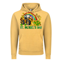 Vintage Mustard i dig st patrick s day bulldozer Vintage Hoodie - JahusDesignShop