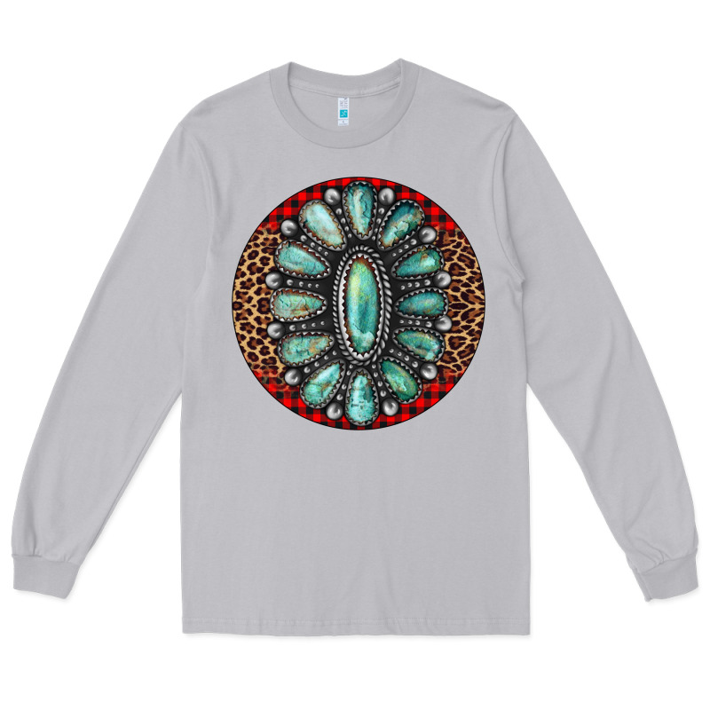 Turquoise Gemstone Christmas Ornament Long Sleeve Tee by Jasminsmagicworld | Teevron