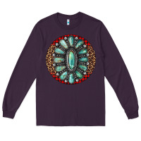 Plum turquoise gemstone christmas ornament Long Sleeve Tee - Jasminsmagicworld