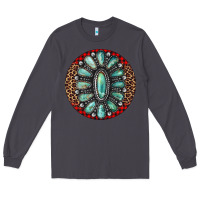 Smoke turquoise gemstone christmas ornament Long Sleeve Tee - Jasminsmagicworld