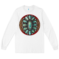 White turquoise gemstone christmas ornament Long Sleeve Tee - Jasminsmagicworld