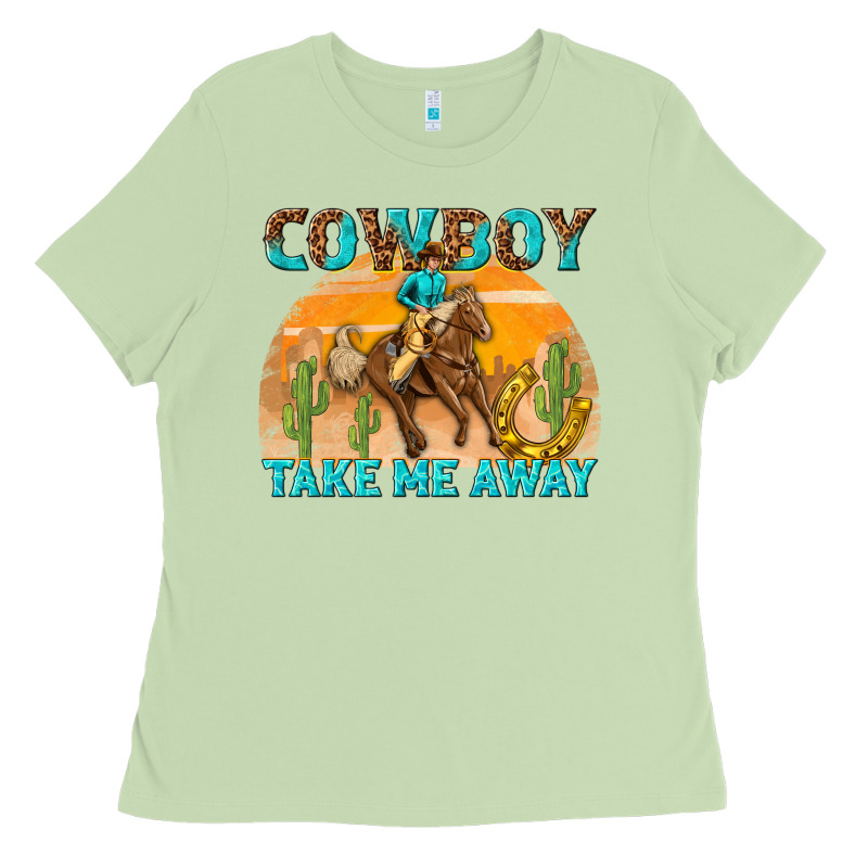 Cowboy Take Me Away Ladies Tee by texasbilliewilder | Teevron