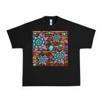 Black 4th of july turquoise gemstone seamless pattern Urban Heavy Tee - BundleAndBundleShop