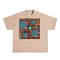 Burro 4th of july turquoise gemstone seamless pattern Urban Heavy Tee - BundleAndBundleShop
