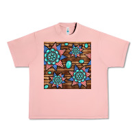 Salmon 4th of july turquoise gemstone seamless pattern Urban Heavy Tee - BundleAndBundleShop