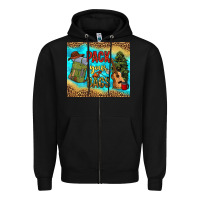 Black pack your bags Zipper Hoodie - NancyCooperArtShop