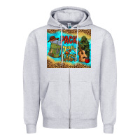 Heather Grey pack your bags Zipper Hoodie - NancyCooperArtShop