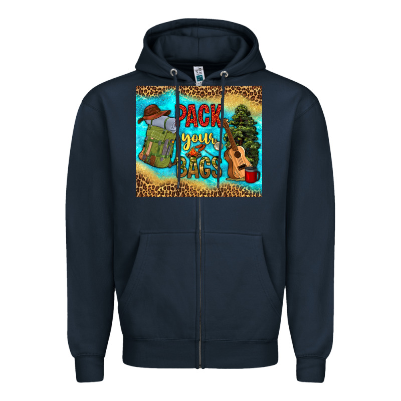 Pack Your Bags Zipper Hoodie by NancyCooperArtShop | Teevron