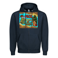 Navy pack your bags Zipper Hoodie - NancyCooperArtShop