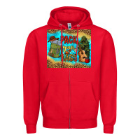 Red pack your bags Zipper Hoodie - NancyCooperArtShop