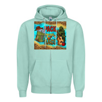 Seafoam pack your bags Zipper Hoodie - NancyCooperArtShop
