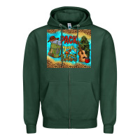 Sports Green pack your bags Zipper Hoodie - NancyCooperArtShop