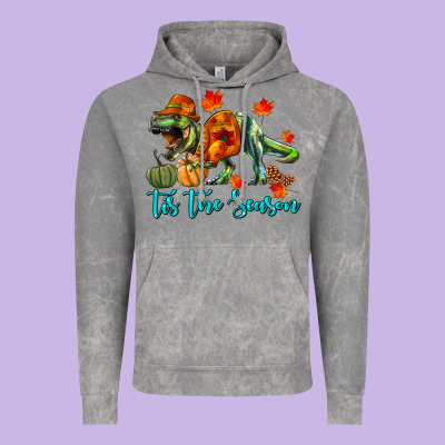 T- Rex Tis The Season Vintage Hoodie Designed By Ranaportraitstore