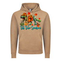 Vintage Coffee T- Rex Tis The Season Vintage Hoodie - RanaPortraitStore