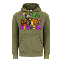 Vintage Olive i dig mardi gras bulldozer Vintage Hoodie - JahusDesignShop