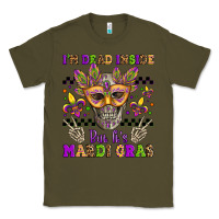 Army Green i'm dead inside but it's mardi gras Classic Tee - Jasminsmagicworld