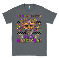 Charcoal Heather i'm dead inside but it's mardi gras Classic Tee - Jasminsmagicworld