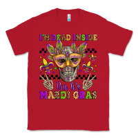 Red i'm dead inside but it's mardi gras Classic Tee - Jasminsmagicworld