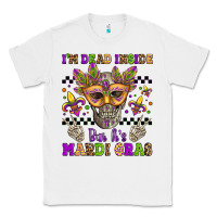 White i'm dead inside but it's mardi gras Classic Tee - Jasminsmagicworld