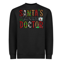 Black santa's favorite doctor Heavyweight Sweatshirt - Jasminsmagicworld
