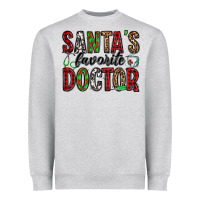 Santa's Favorite Doctor Heavyweight Sweatshirt | Teevron