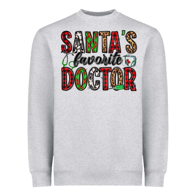 Santa's Favorite Doctor Heavyweight Sweatshirt by Jasminsmagicworld | Teevron