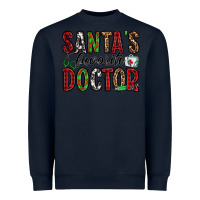 Navy santa's favorite doctor Heavyweight Sweatshirt - Jasminsmagicworld