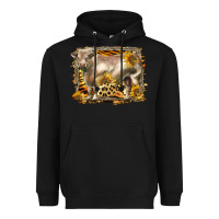 Black western charolais bull Heavyweight Hoodie - LillyAllenDesigns