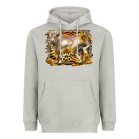 Western Charolais Bull Heavyweight Hoodie | Teevron