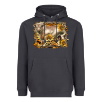 Smoke western charolais bull Heavyweight Hoodie - LillyAllenDesigns