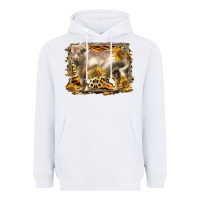 White western charolais bull Heavyweight Hoodie - LillyAllenDesigns