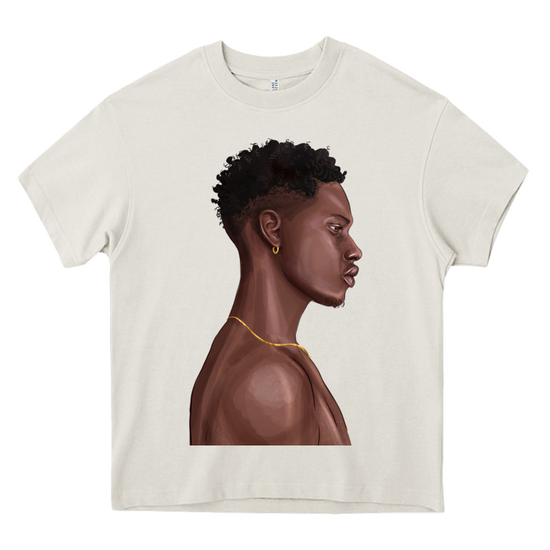 Afro Black Man Heavy Core Tee by texasbilliewilder | Teevron