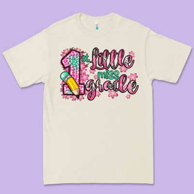 Little Miss 1st Grade Premium Tee Designed By Zillion Design Studio