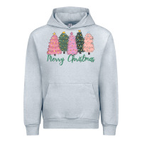 Heather Grey merry christmas trees Urban Hoodie - CowGirlArtShop